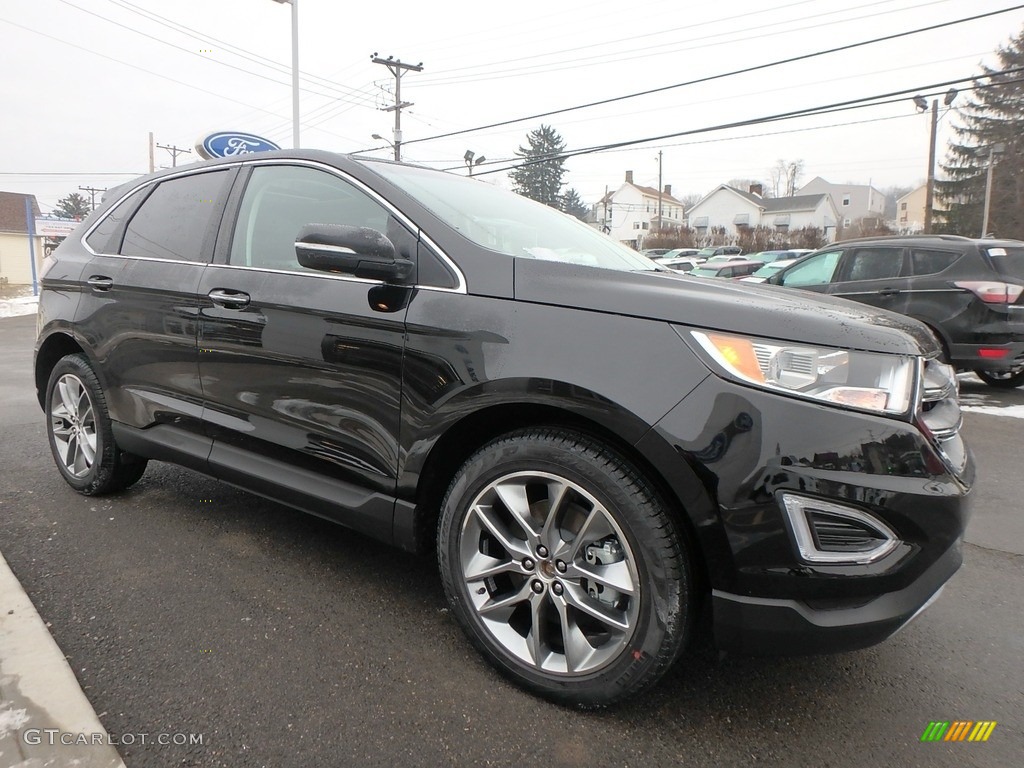 Shadow Black 2018 Ford Edge Titanium AWD Exterior Photo #124827181