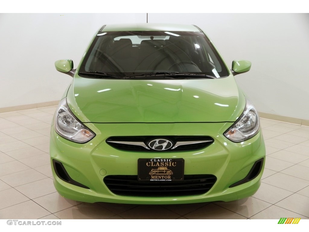 2013 Accent GS 5 Door - Electrolyte Green / Black photo #2