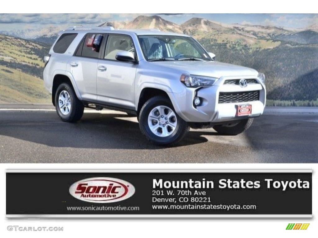 2017 4Runner SR5 4x4 - Classic Silver Metallic / Black photo #1