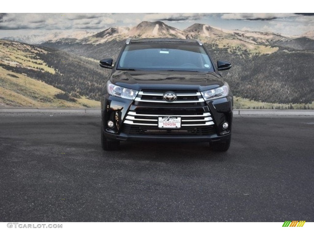 2018 Highlander Limited AWD - Midnight Black Metallic / Black photo #2