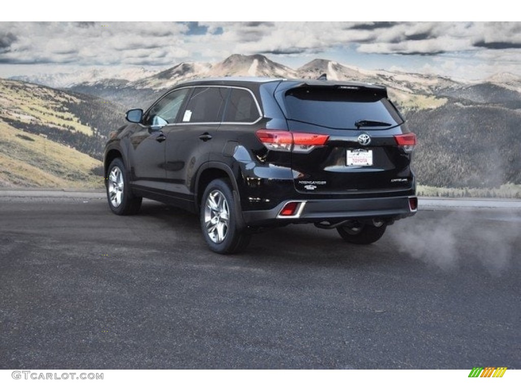 2018 Highlander Limited AWD - Midnight Black Metallic / Black photo #3