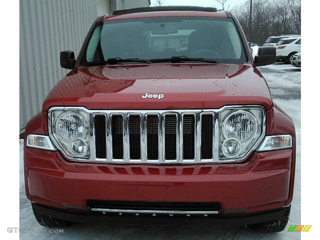 2010 Liberty Limited 4x4 - Inferno Red Crystal Pearl / Dark Slate Gray photo #2