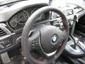 2018 BMW 3 Series Black Interior Steering Wheel Photo