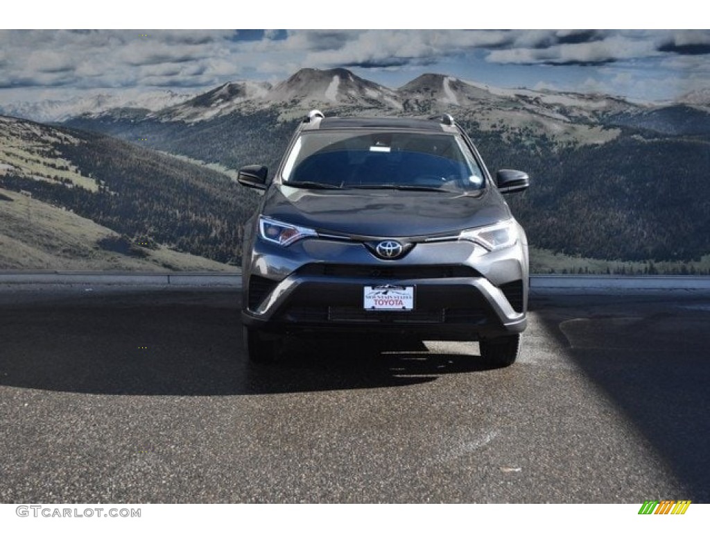 2018 RAV4 LE AWD - Magnetic Gray Metallic / Black photo #2