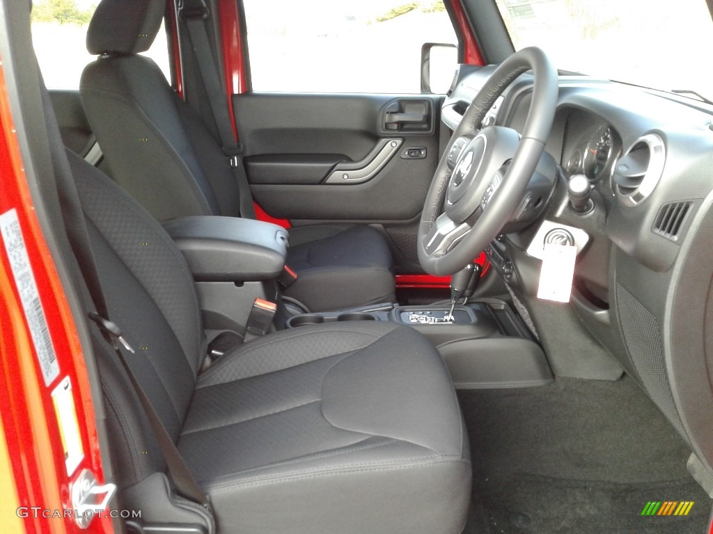 Black Interior 2018 Jeep Wrangler Unlimited Sport 4x4 RHD Photo #124832149