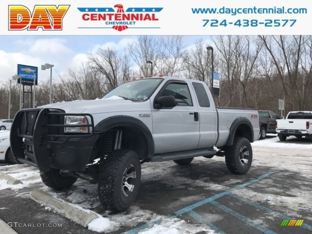 2006 F250 Super Duty XLT SuperCab 4x4 - Silver Metallic / Medium Flint photo #1