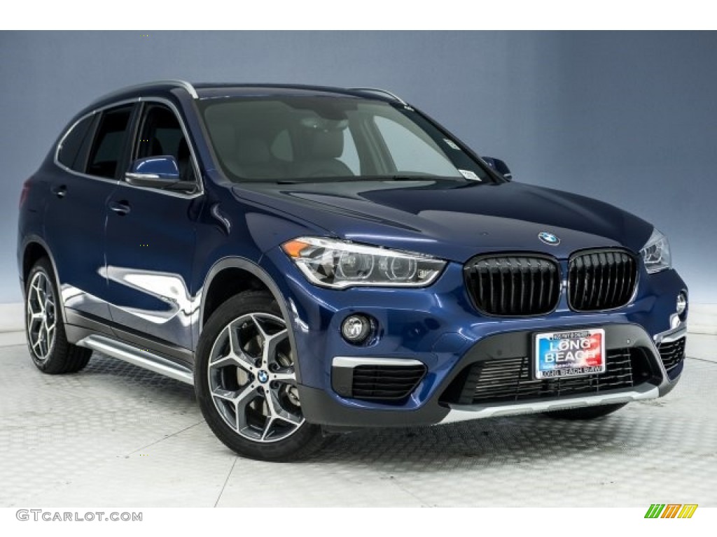 2017 X1 sDrive28i - Mediterranean Blue Metallic / Black photo #12