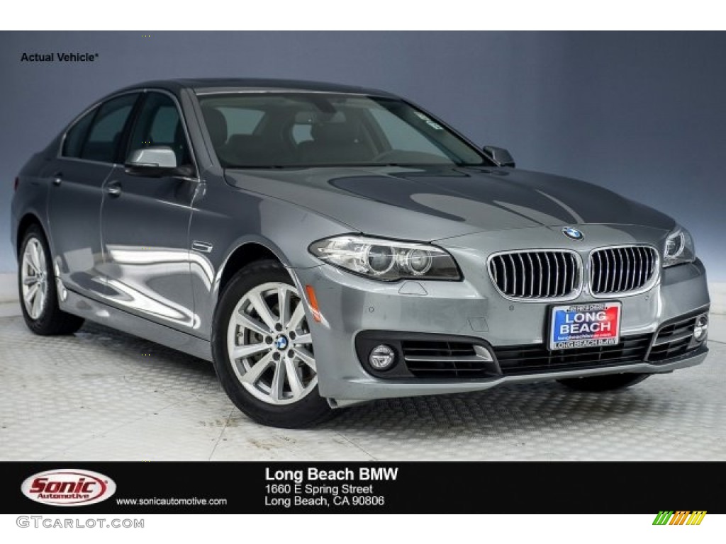 2015 5 Series 528i Sedan - Space Gray Metallic / Black photo #1