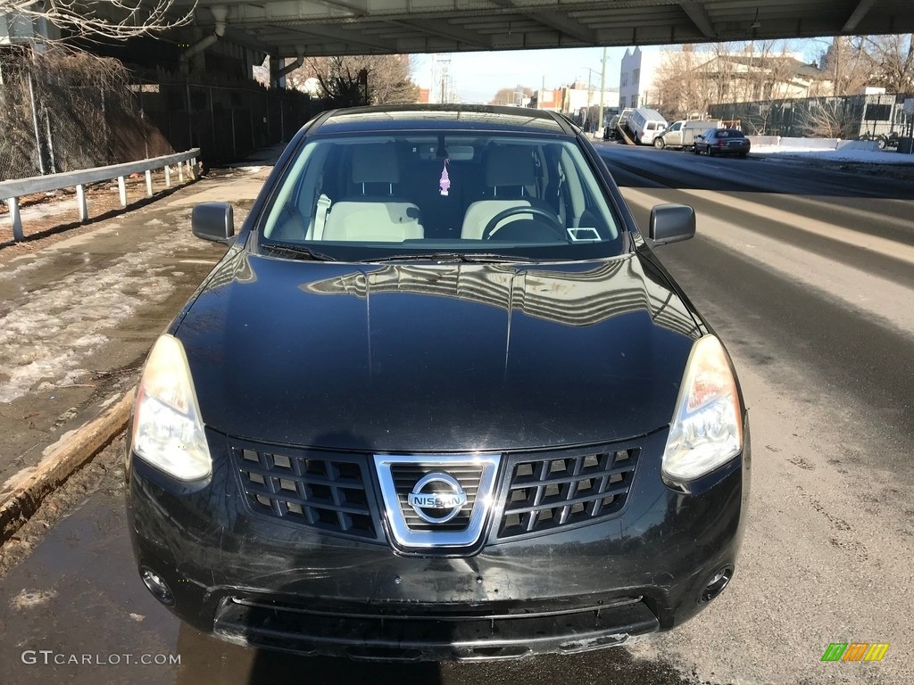 2008 Rogue S AWD - Wicked Black / Gray photo #5
