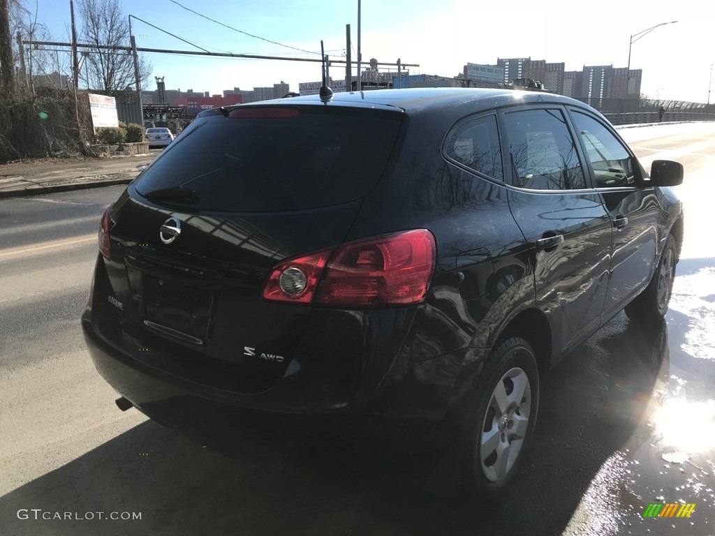 2008 Rogue S AWD - Wicked Black / Gray photo #7