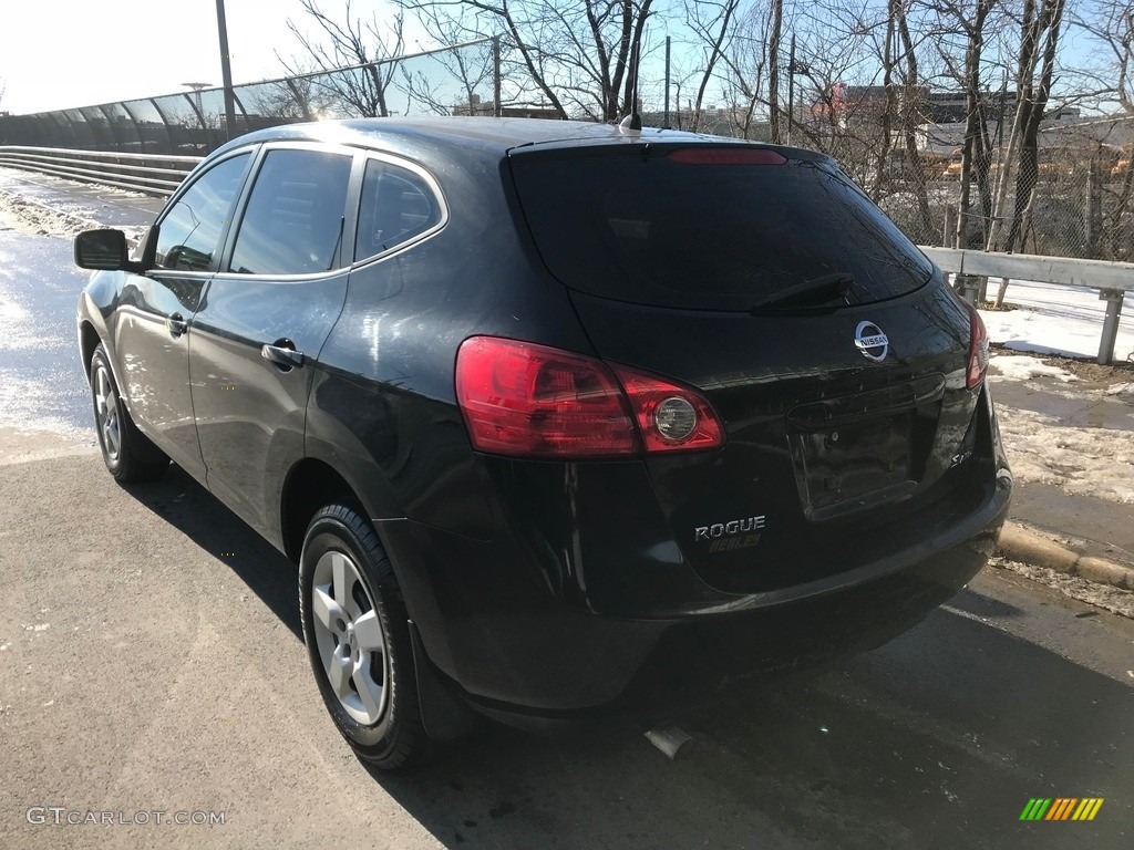 2008 Rogue S AWD - Wicked Black / Gray photo #8