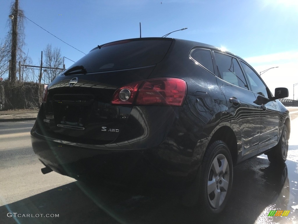 2008 Rogue S AWD - Wicked Black / Gray photo #9