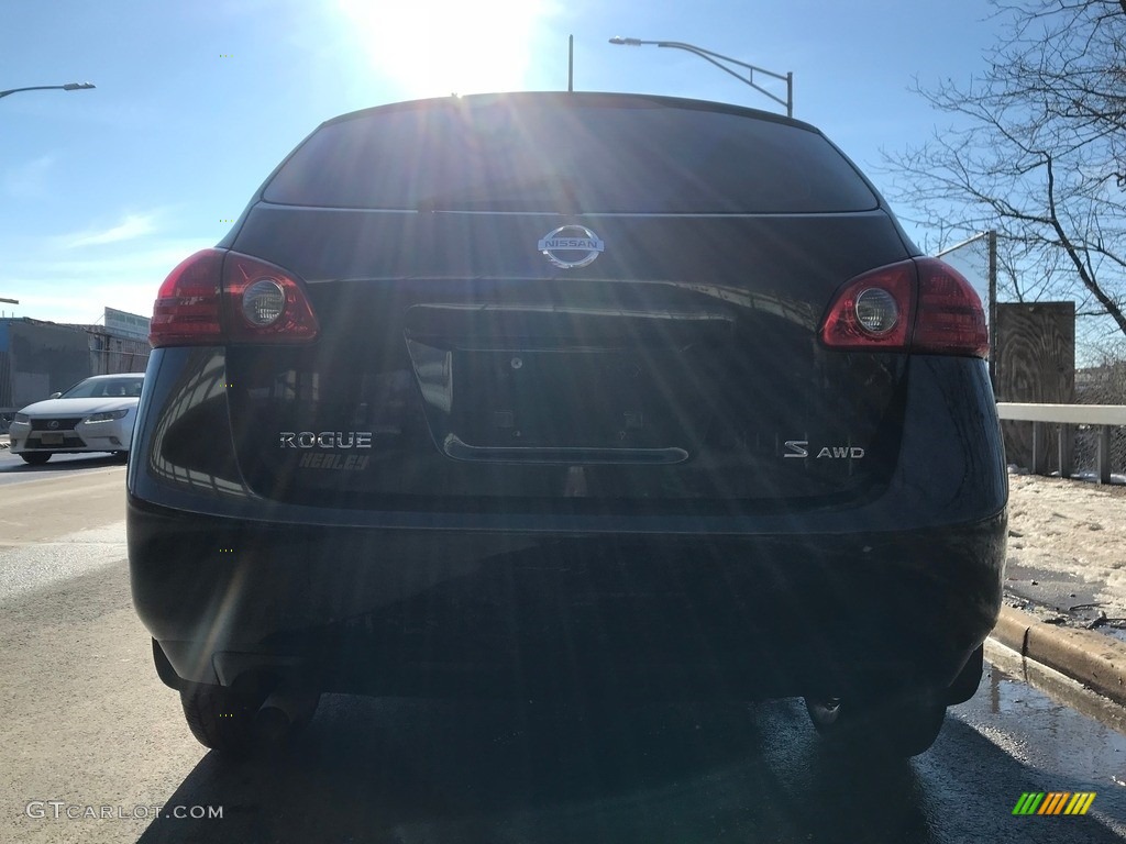 2008 Rogue S AWD - Wicked Black / Gray photo #12