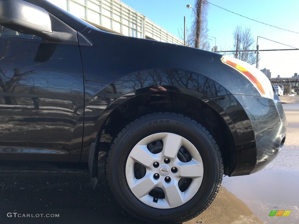 2008 Rogue S AWD - Wicked Black / Gray photo #15