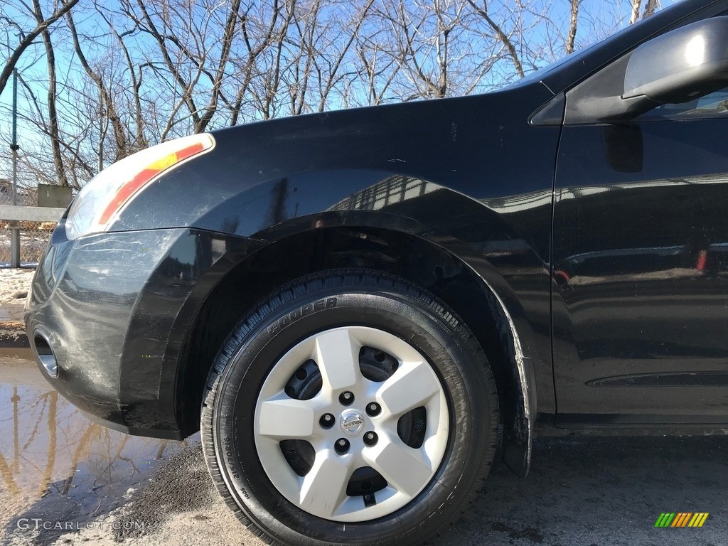 2008 Rogue S AWD - Wicked Black / Gray photo #16