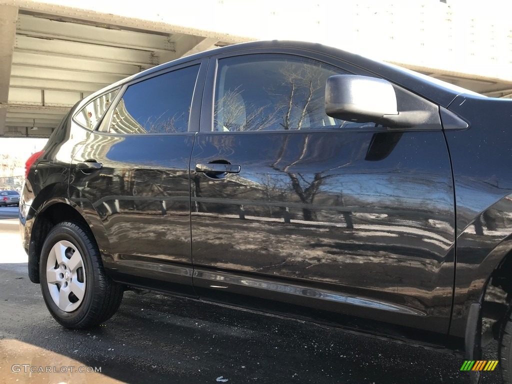 2008 Rogue S AWD - Wicked Black / Gray photo #17