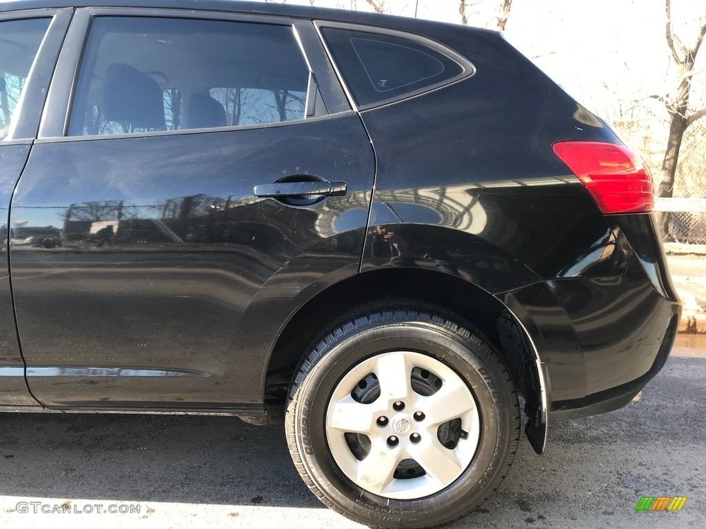 2008 Rogue S AWD - Wicked Black / Gray photo #20