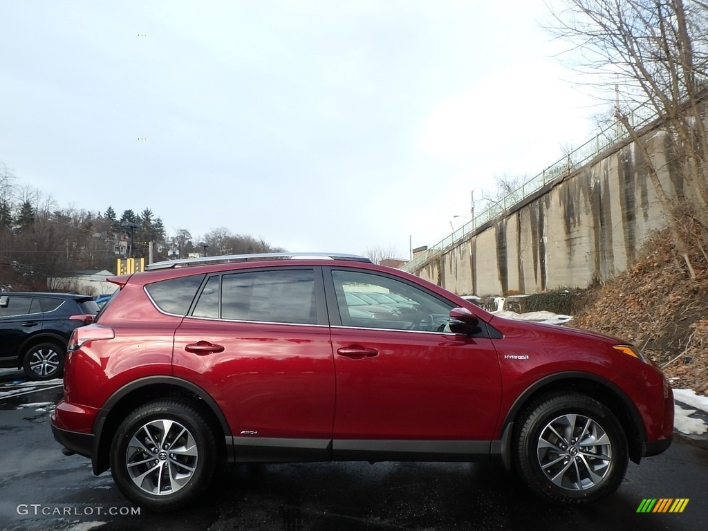 2018 RAV4 XLE AWD - Ruby Flare Pearl / Ash photo #2