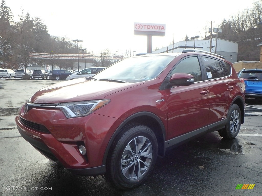 2018 RAV4 XLE AWD - Ruby Flare Pearl / Ash photo #4