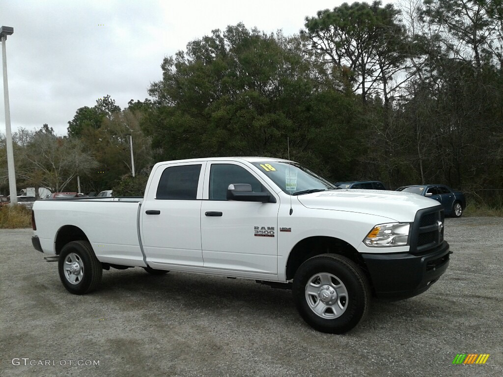 2018 3500 Tradesman Crew Cab 4x4 - Bright White / Black/Diesel Gray photo #7