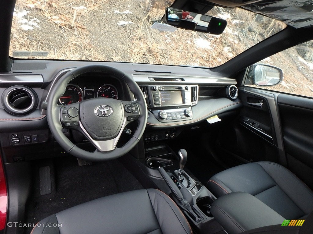 Black Interior 2018 Toyota RAV4 SE AWD Photo #124839817