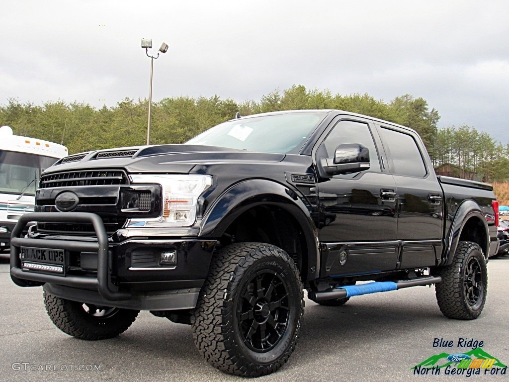 Shadow Black 2018 Ford F150 Tuscany Black Ops Edition SuperCrew 4x4 Exterior Photo #124840108