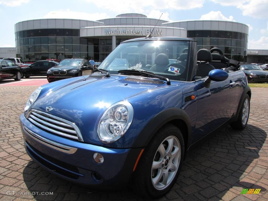 2008 Cooper Convertible - Lightning Blue Metallic / Panther Black photo #1