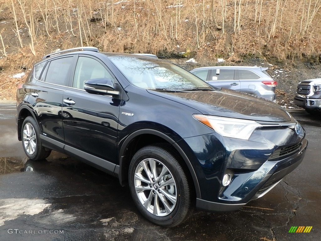 Galactic Aqua Mica 2018 Toyota RAV4 Limited AWD Hybrid Exterior Photo #124840906