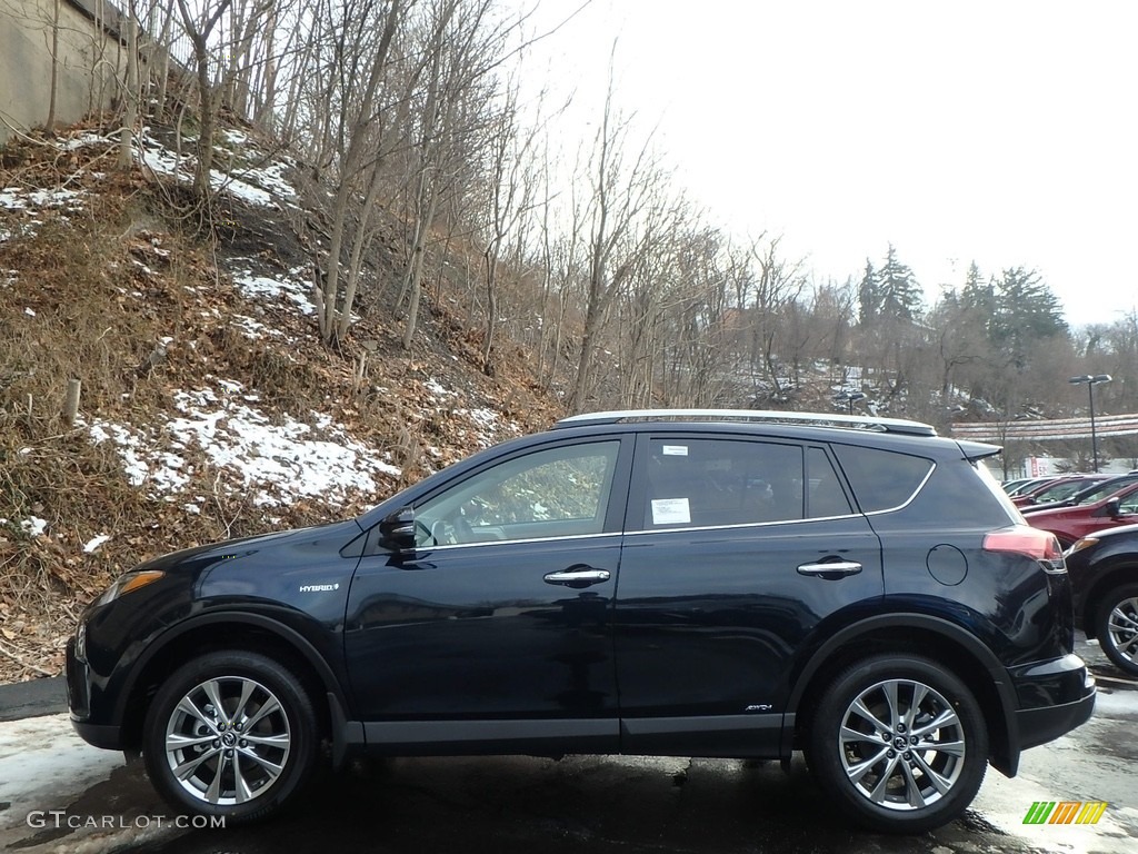 Galactic Aqua Mica 2018 Toyota RAV4 Limited AWD Hybrid Exterior Photo #124841188
