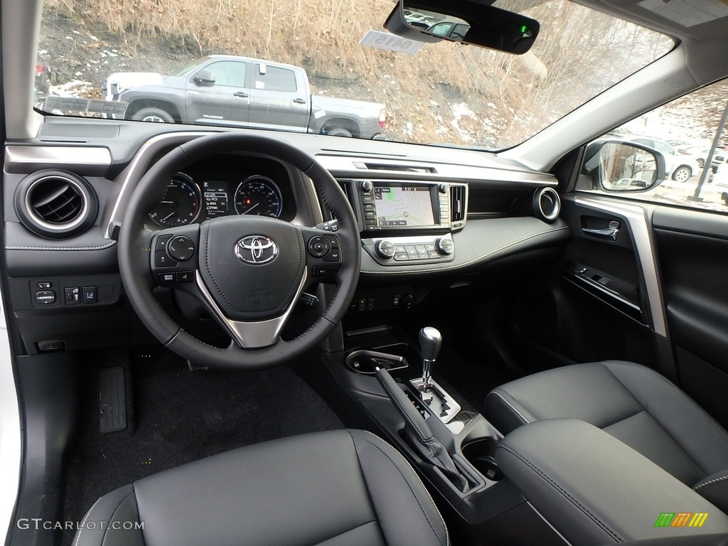 Black Interior 2018 Toyota RAV4 Limited AWD Photo #124841629