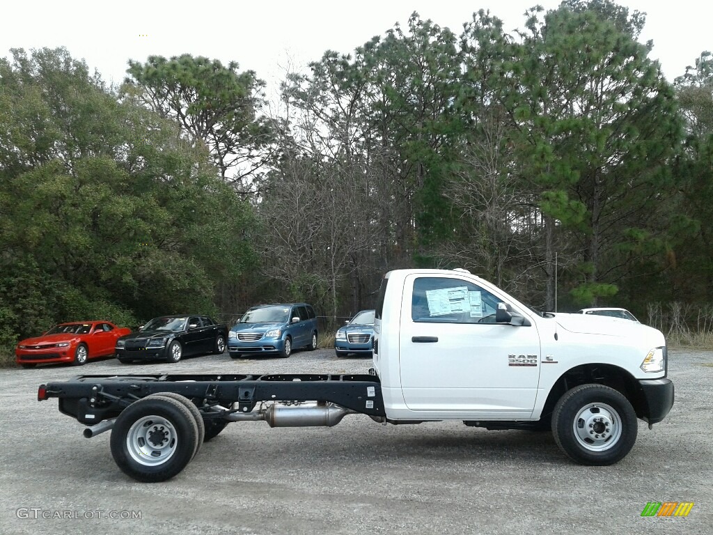 2018 3500 Tradesman Regular Cab 4x4 Chassis - Bright White / Black/Diesel Gray photo #6