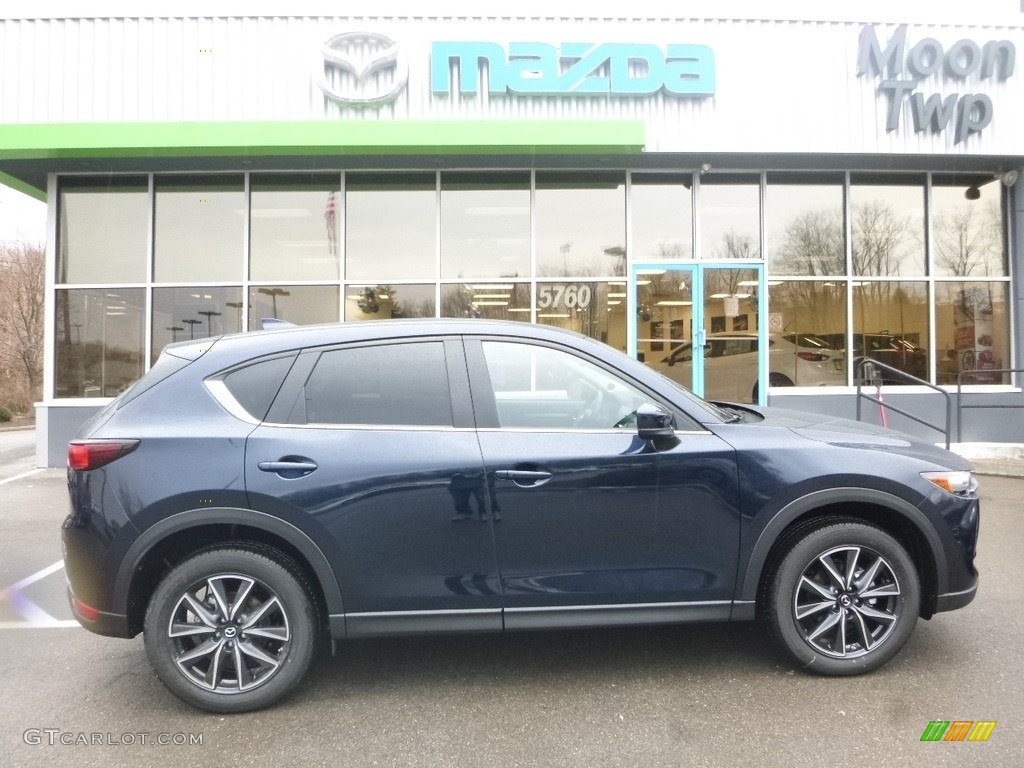 2018 CX-5 Touring AWD - Deep Crystal Blue Mica / Black photo #1