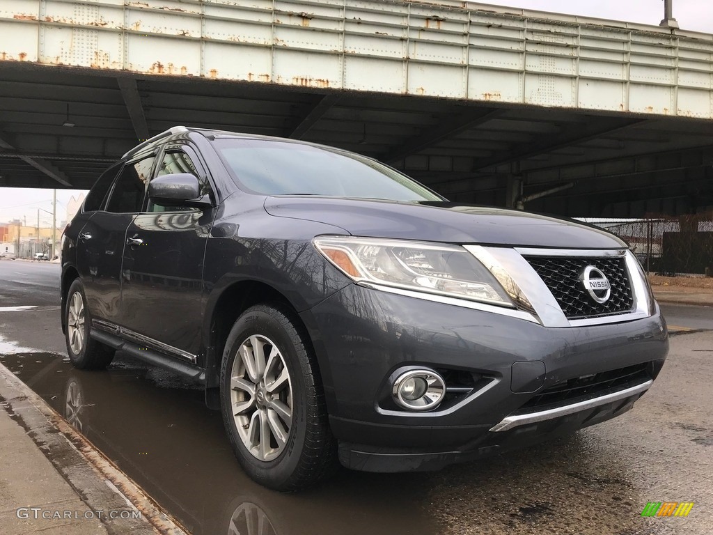 2013 Pathfinder SL 4x4 - Arctic Blue Metallic / Charcoal photo #4