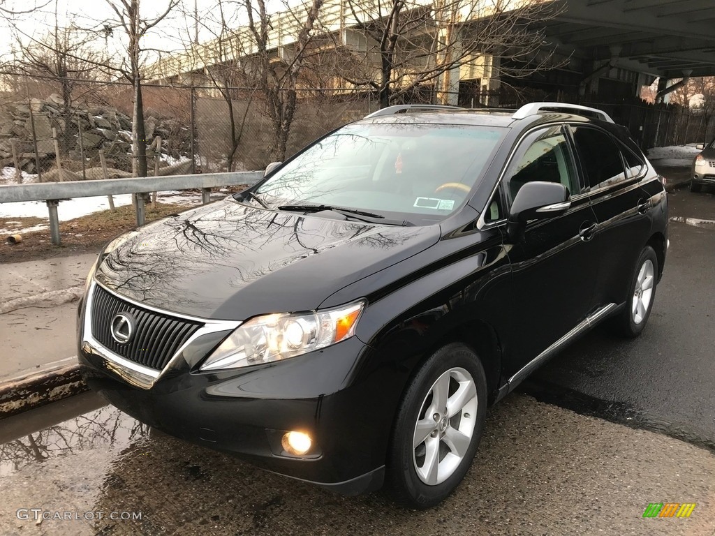 2010 RX 350 AWD - Black Sapphire Pearl / Black/Brown Walnut photo #1