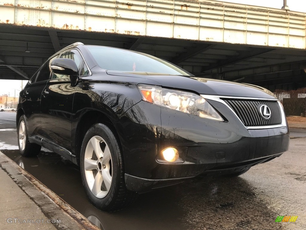 2010 RX 350 AWD - Black Sapphire Pearl / Black/Brown Walnut photo #4