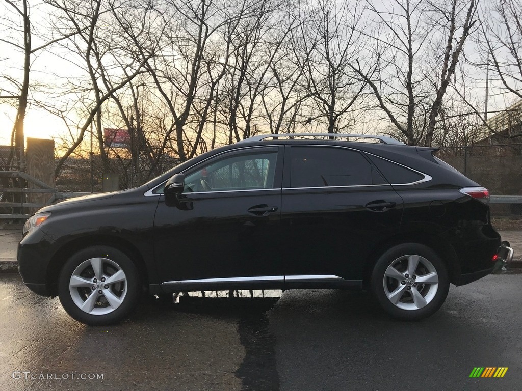 2010 RX 350 AWD - Black Sapphire Pearl / Black/Brown Walnut photo #8