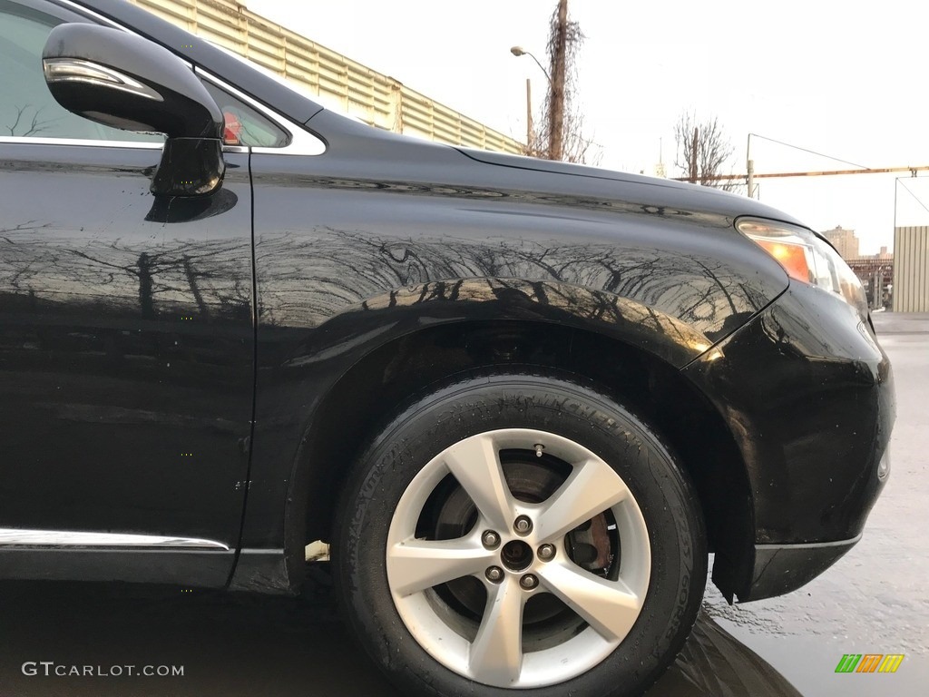 2010 RX 350 AWD - Black Sapphire Pearl / Black/Brown Walnut photo #9