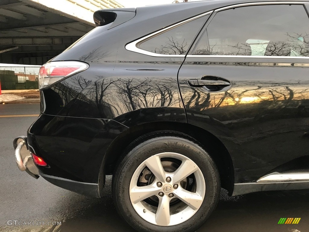 2010 RX 350 AWD - Black Sapphire Pearl / Black/Brown Walnut photo #13