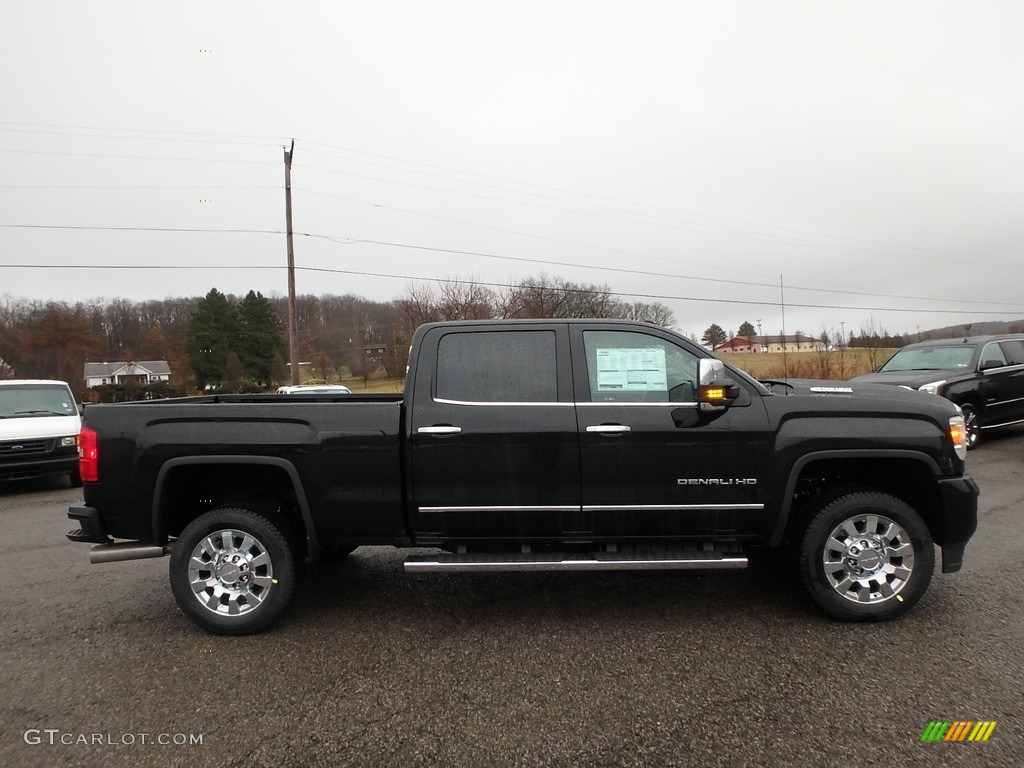 Onyx Black 2018 GMC Sierra 2500HD Denali Crew Cab 4x4 Exterior Photo #124848720