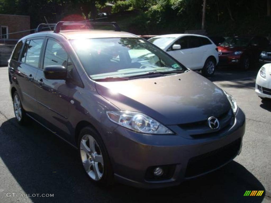 2007 MAZDA5 Sport - Galaxy Gray Mica / Black photo #7