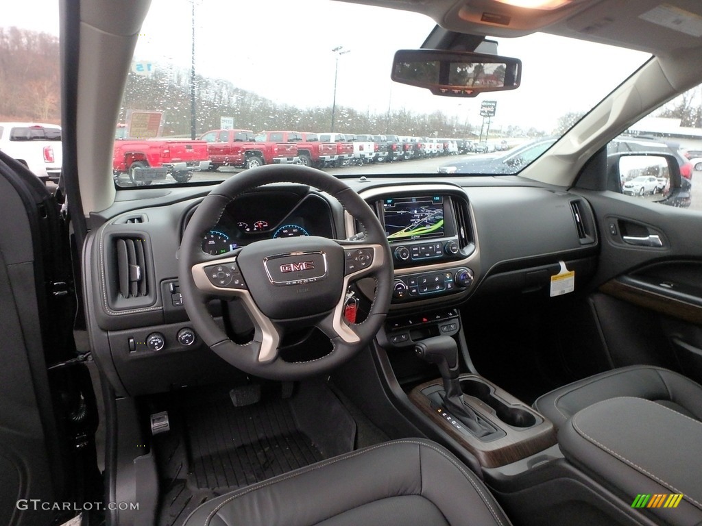 Jet Black Interior 2018 GMC Canyon Denali Crew Cab 4x4 Photo #124849455