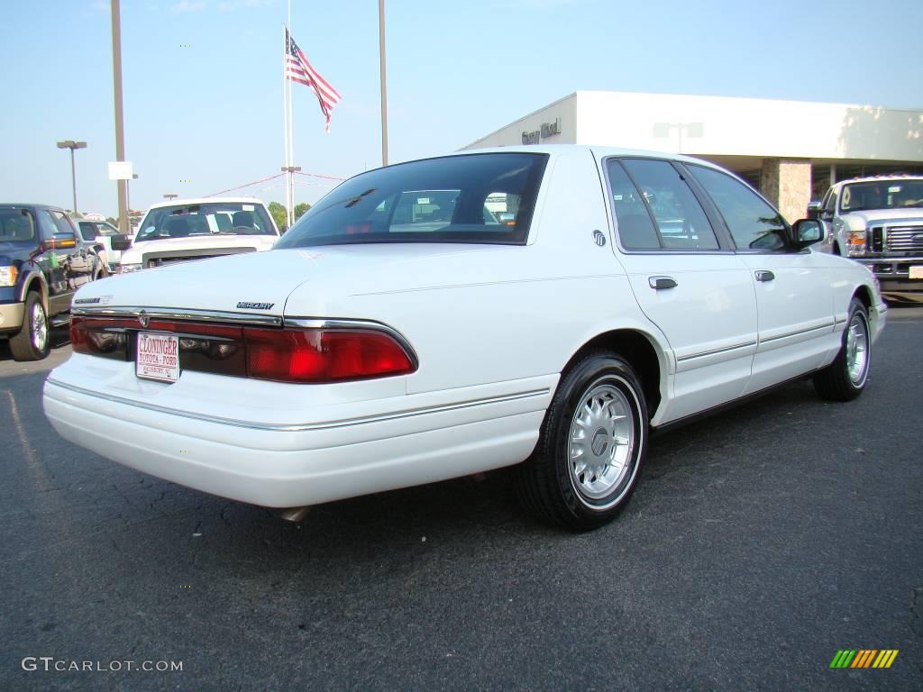 1996 Grand Marquis LS - Vibrant White / Deep Slate Blue photo #3