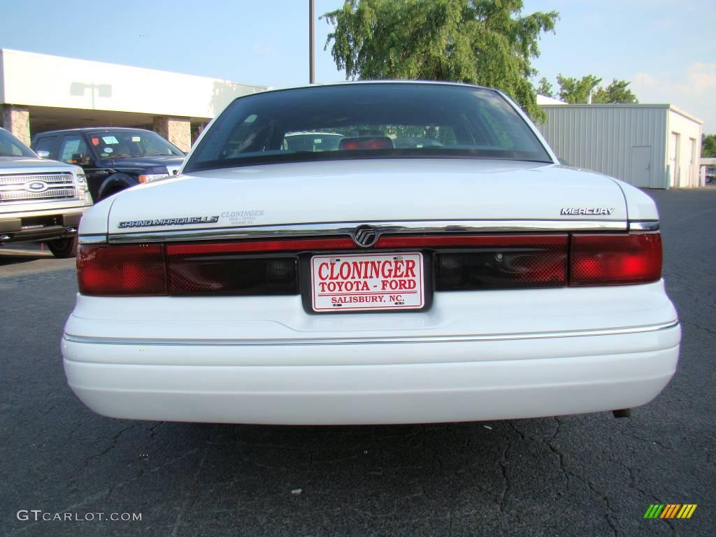 1996 Grand Marquis LS - Vibrant White / Deep Slate Blue photo #4