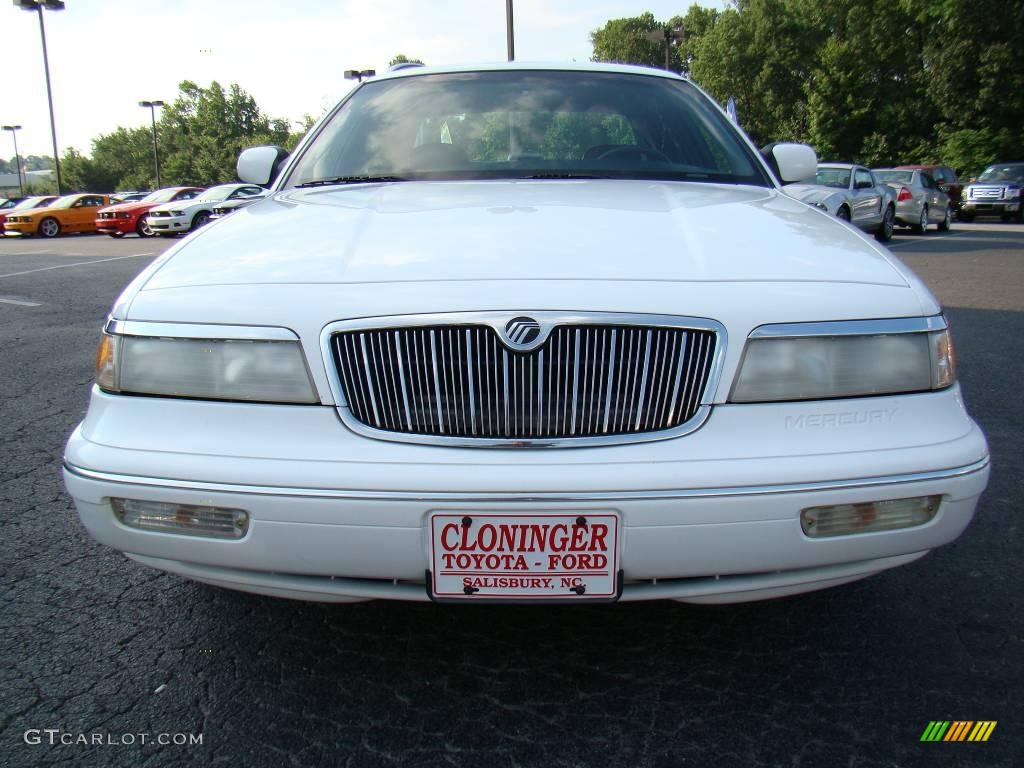 1996 Grand Marquis LS - Vibrant White / Deep Slate Blue photo #7