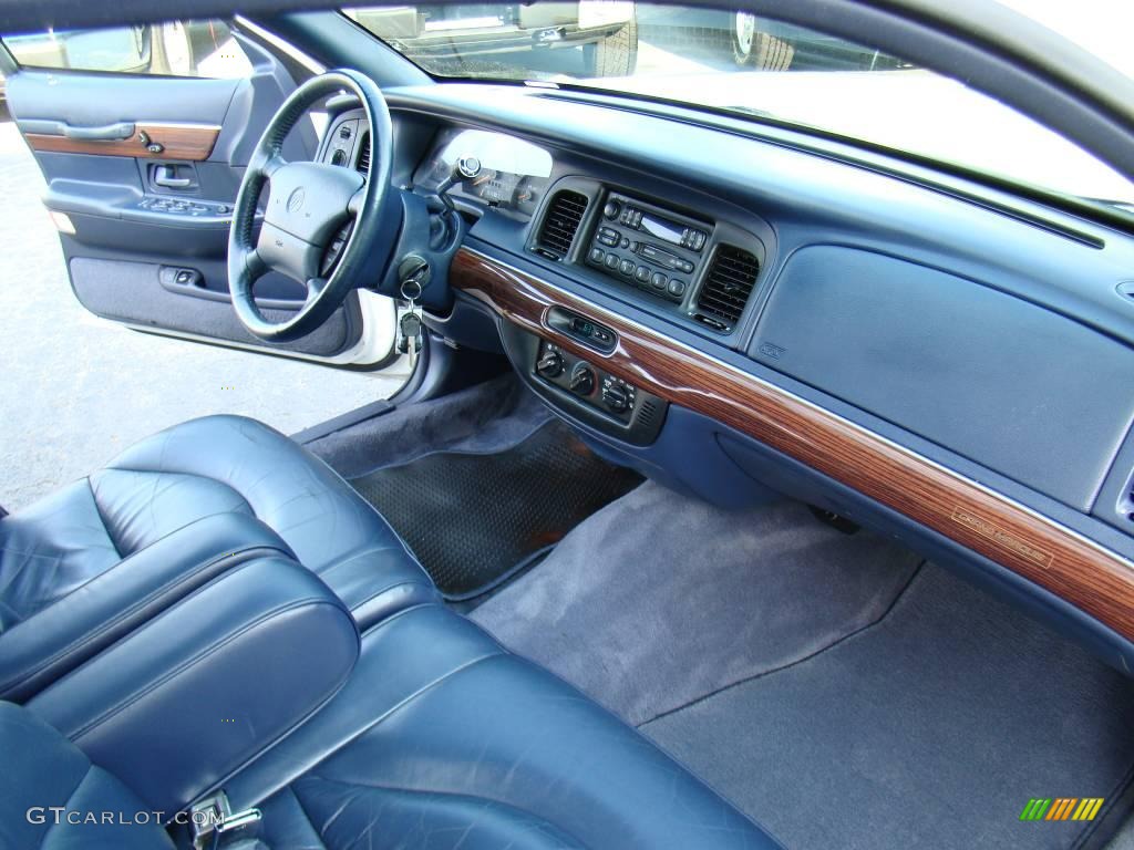 1996 Grand Marquis LS - Vibrant White / Deep Slate Blue photo #13