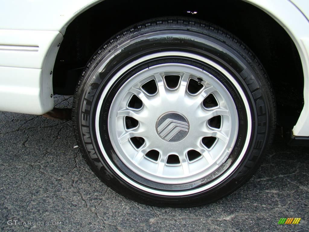 1996 Grand Marquis LS - Vibrant White / Deep Slate Blue photo #14