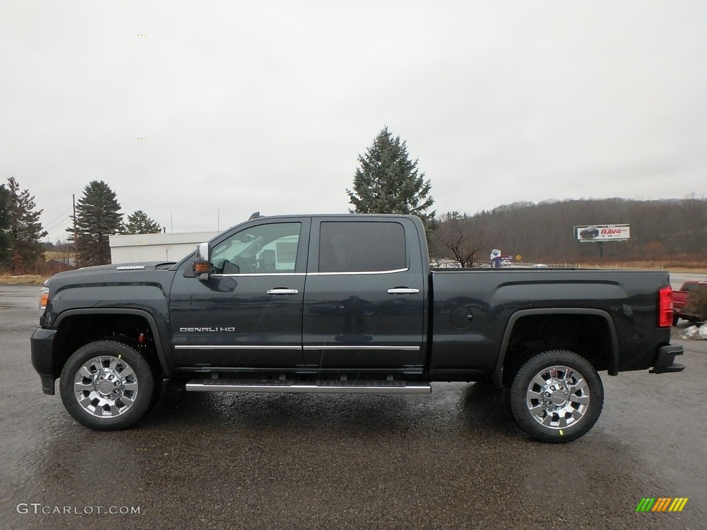 Dark Slate Metallic 2018 GMC Sierra 2500HD Denali Crew Cab 4x4 Exterior Photo #124850388