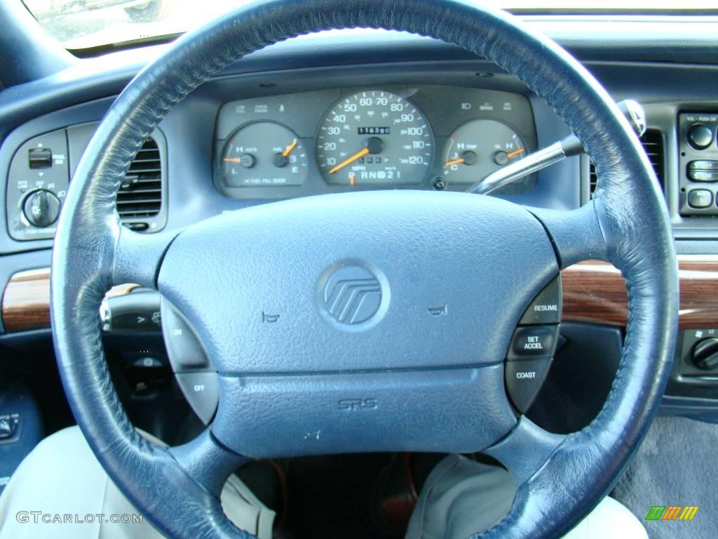 1996 Grand Marquis LS - Vibrant White / Deep Slate Blue photo #19