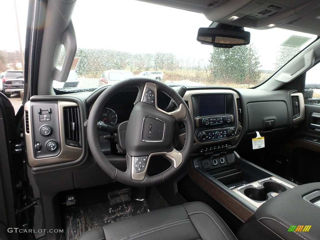 2018 GMC Sierra 2500HD Denali Crew Cab 4x4 Jet Black Dashboard Photo #124850480