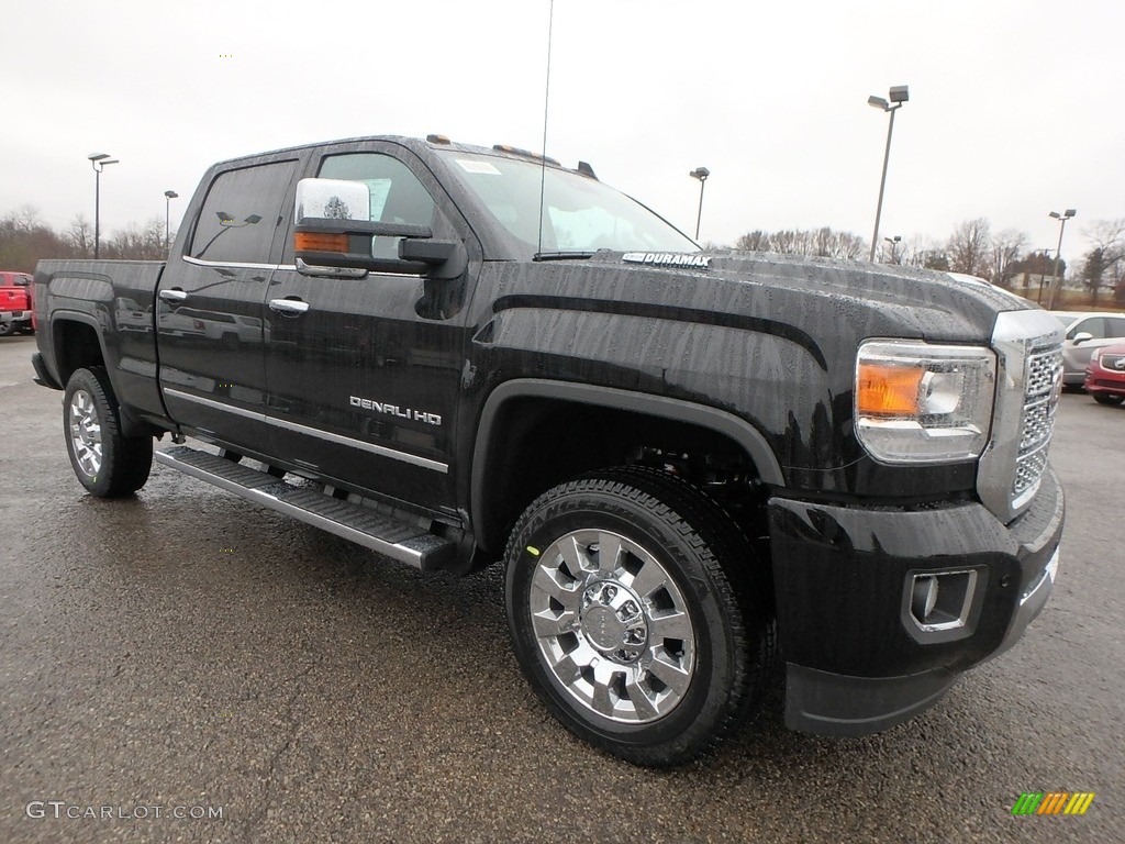 2018 Sierra 2500HD Denali Crew Cab 4x4 - Onyx Black / Jet Black photo #3